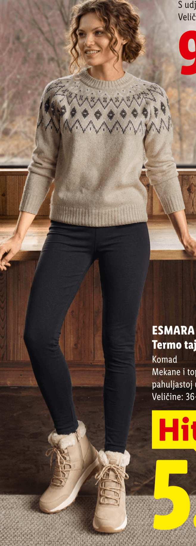 Esmara termo tajice Akcija u trgovini Lidl