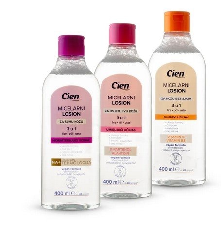 Cien Micelarna voda, tonik za lice 400 ml - Akcija u trgovini Lidl