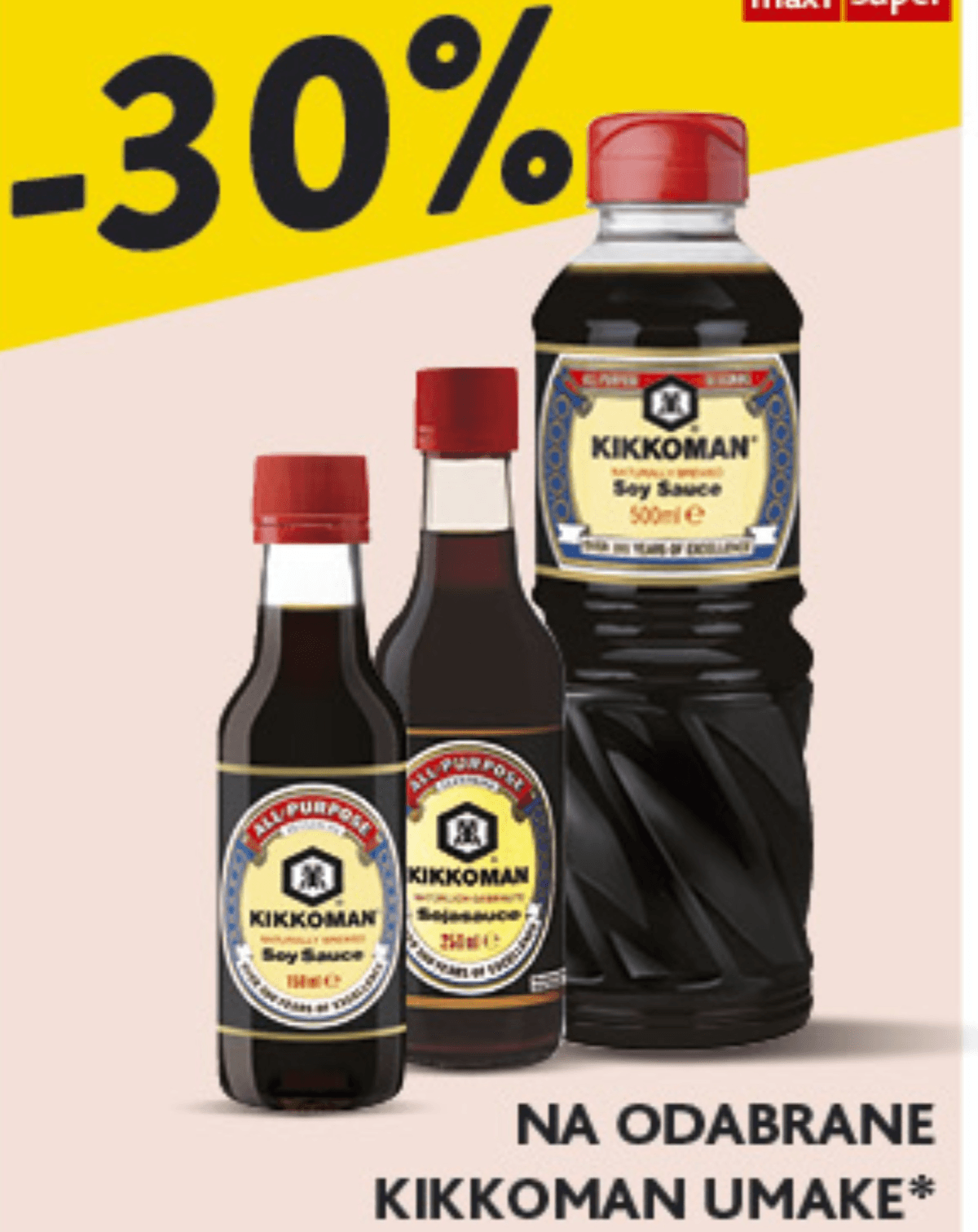 Odabrani Kikkoman umaci - Akcija u trgovini Konzum