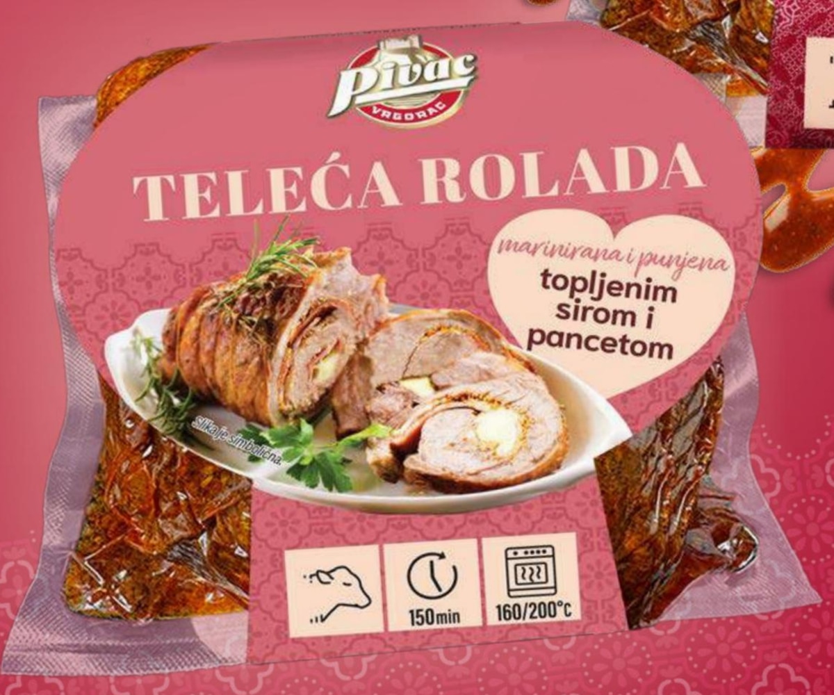 PIVAC Teleća rolada punjena pancetom i sirom - Akcija u trgovini Pivac