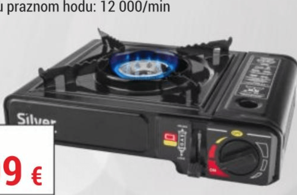 Plinski štednjak 2U1 S11460 Silver - Akcija u trgovini Merkury