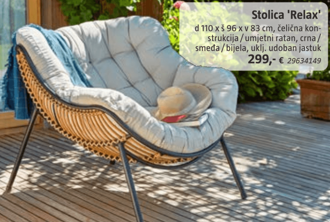 Stolica 'Relax' - Akcija u trgovini Bauhaus