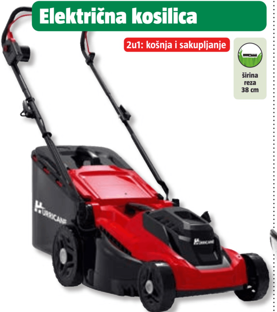 Električna kosilica 'HERM-I-1638' 42 l - Akcija u trgovini Bauhaus