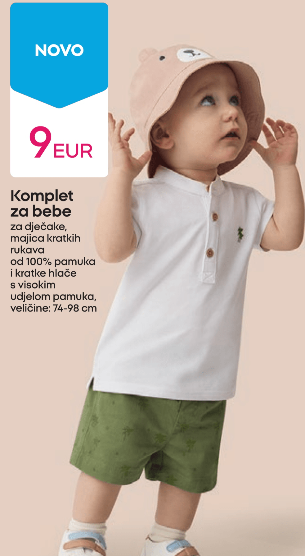 Komplet za bebe 74-98 cm - Akcija u trgovini Pepco
