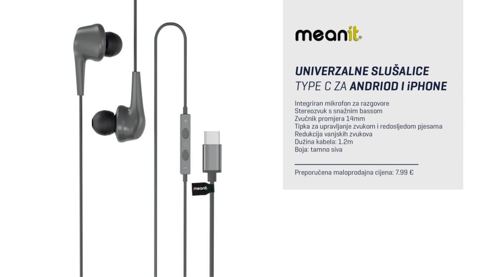 Sušalice univerzalne s mikrofonom tip C - Akcija u trgovini KTC