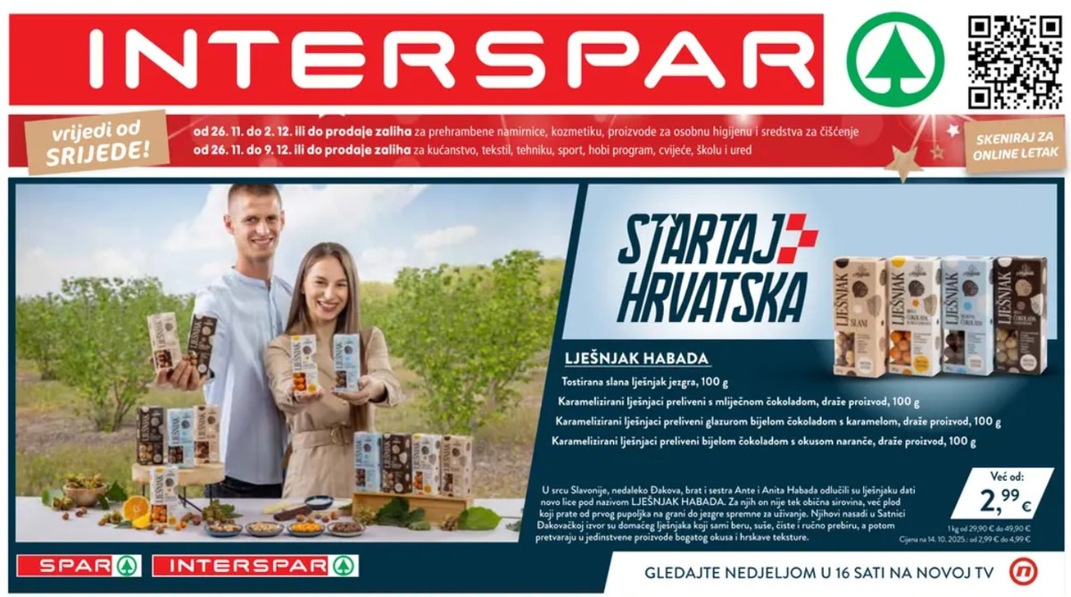 Interspar katalog Akcijska ponuda od 26.11. do 02.12.2025