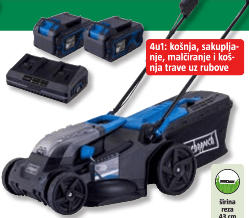 Aku kosilica 'BC-MP430-X' 50 l - Akcija u trgovini Bauhaus