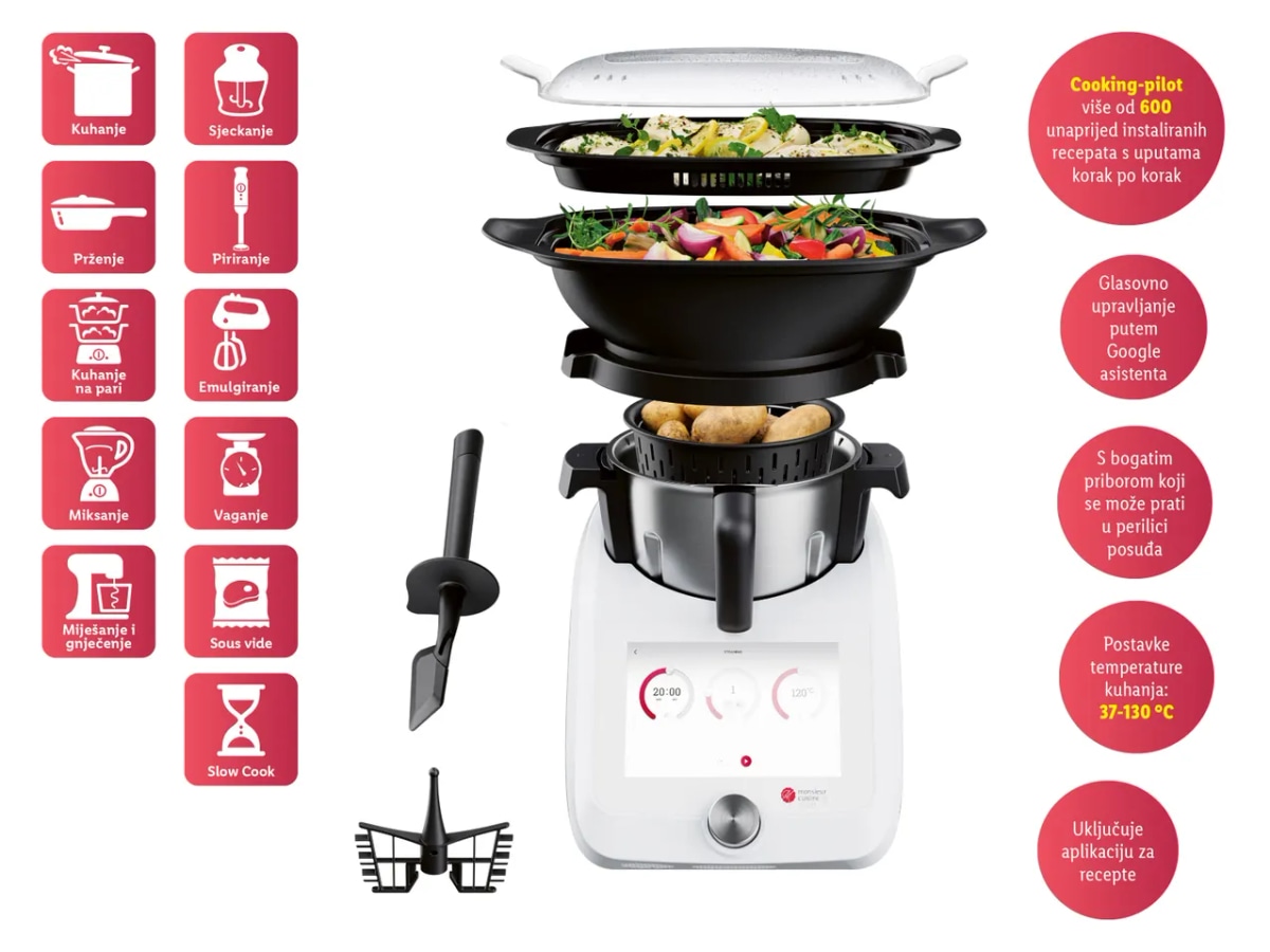 Monsieur Cuisine Smart 1 komad SILVERCREST - Akcija u trgovini Lidl