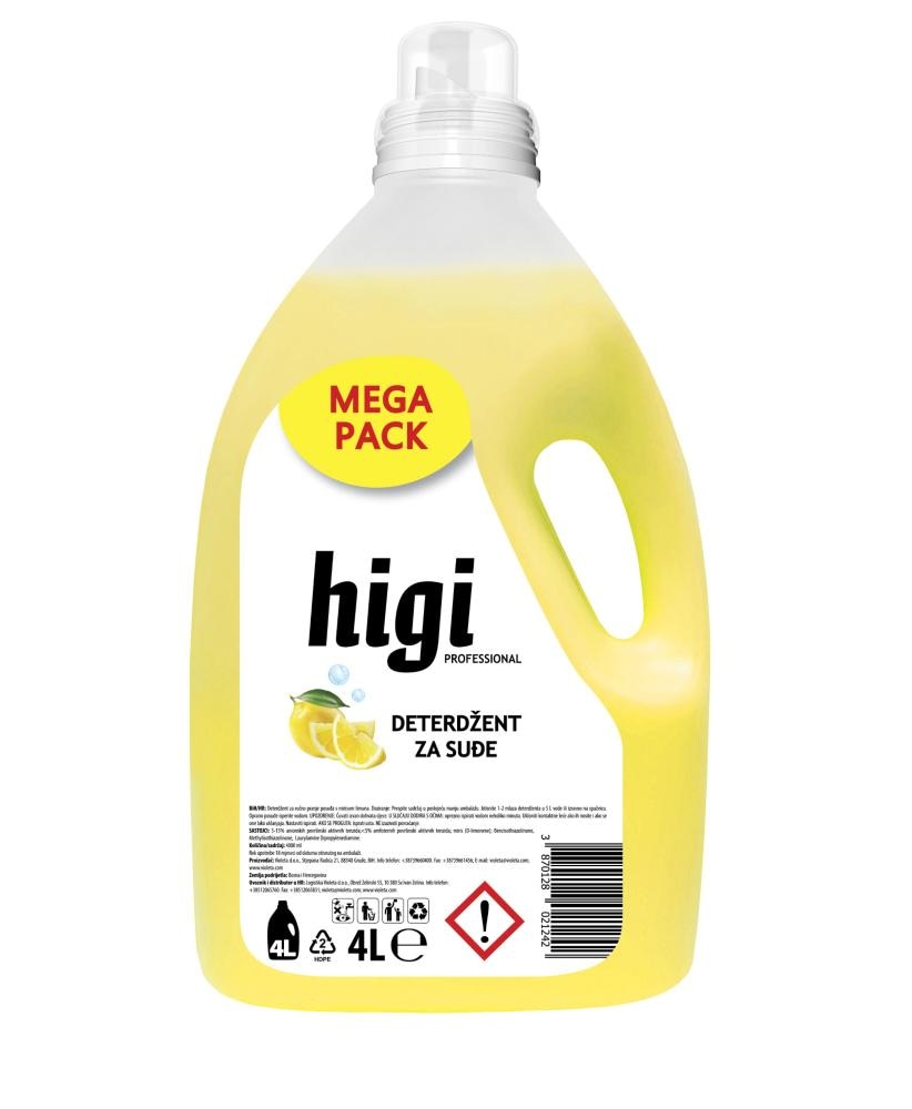 Higi Deterdžent za suđe 4 l - Akcija u trgovini Stanić Diskont