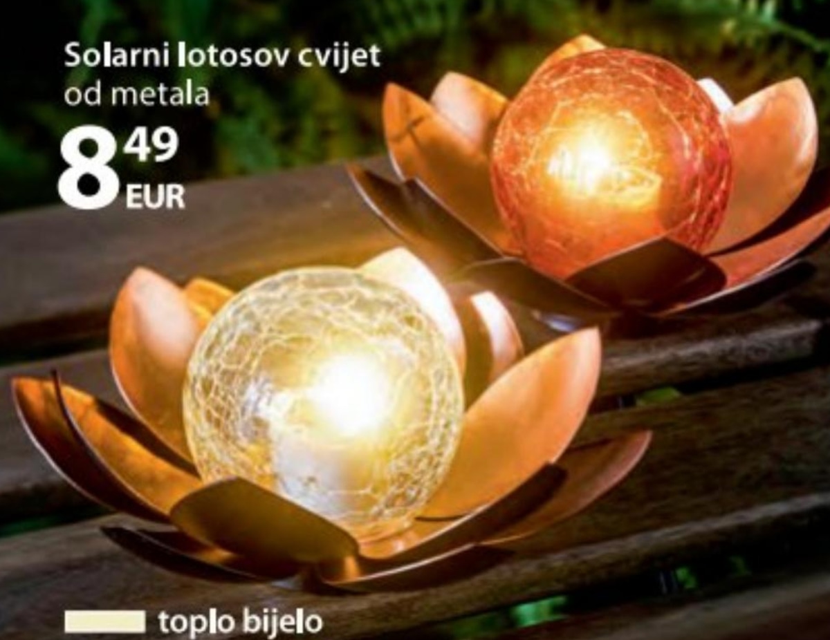 Solarni lotosov cvijet - Akcija u trgovini NKD