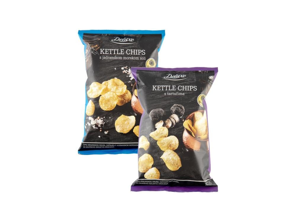 Čips s tartufima ili morskom soli 125 g Kettle Chips - Akcija u trgovini Lidl