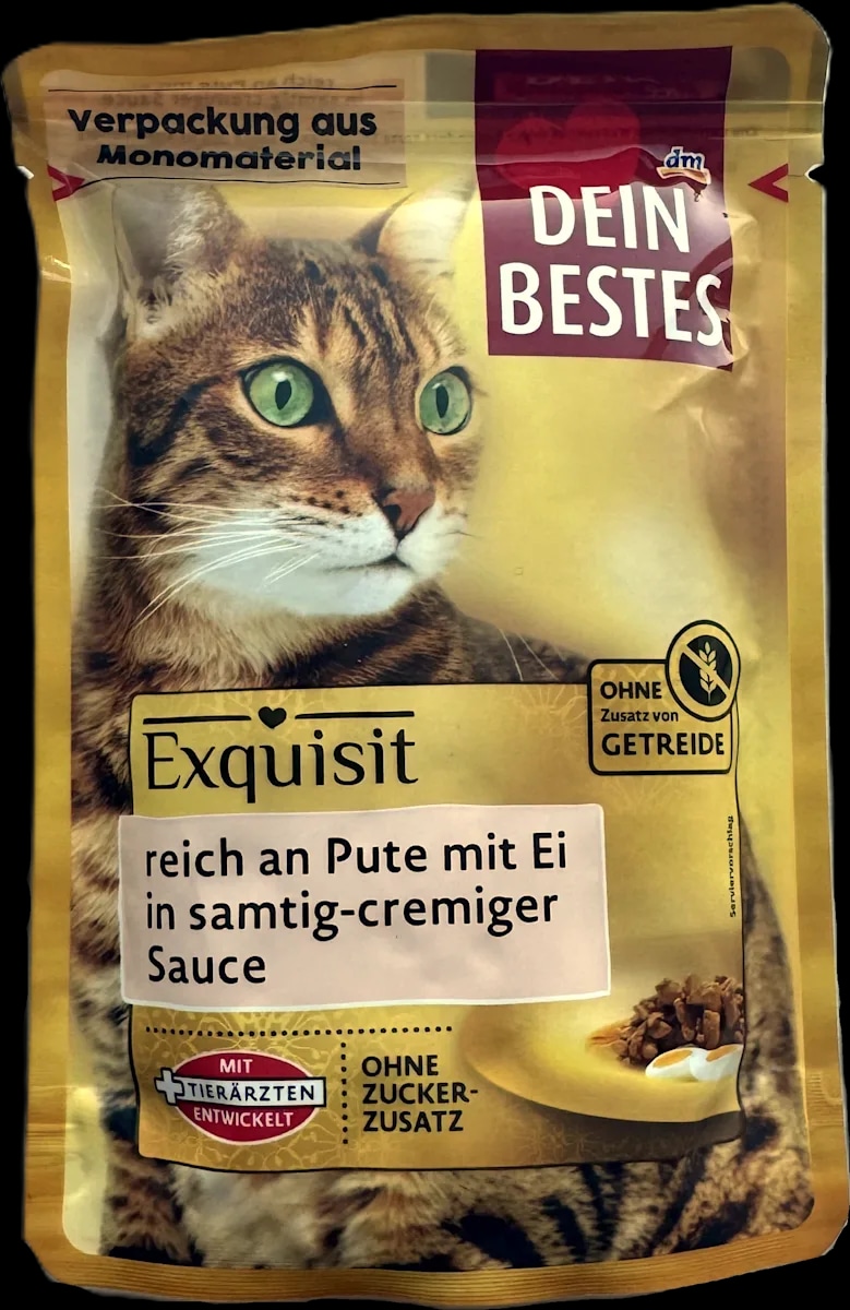 Dein Bestes hrana za mačke puretina i jaje u umaku 85 g - Akcija u trgovini Dm