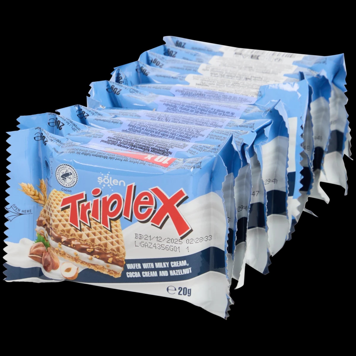 Solen Triplex vafli Lješnjak 10 x 20 grama - Akcija u trgovini Action