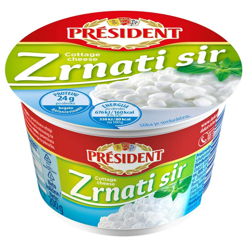 President Sir svježi zrnati 100 g Dukat - Akcija u trgovini Gavranović