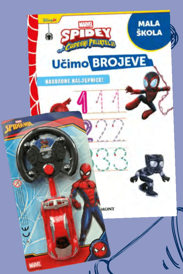 Marvel/Disney Vježbenica s poklonom Set Akcija u trgovini Lidl