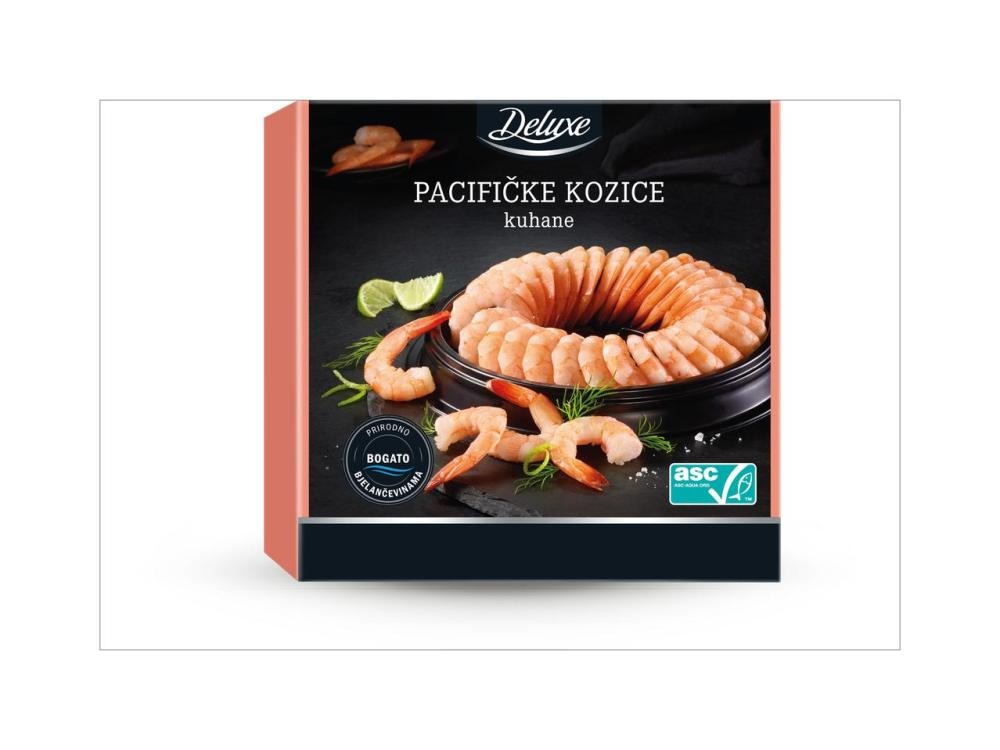 Pacifičke kozice 400 g Deluxe - Akcija u trgovini Lidl