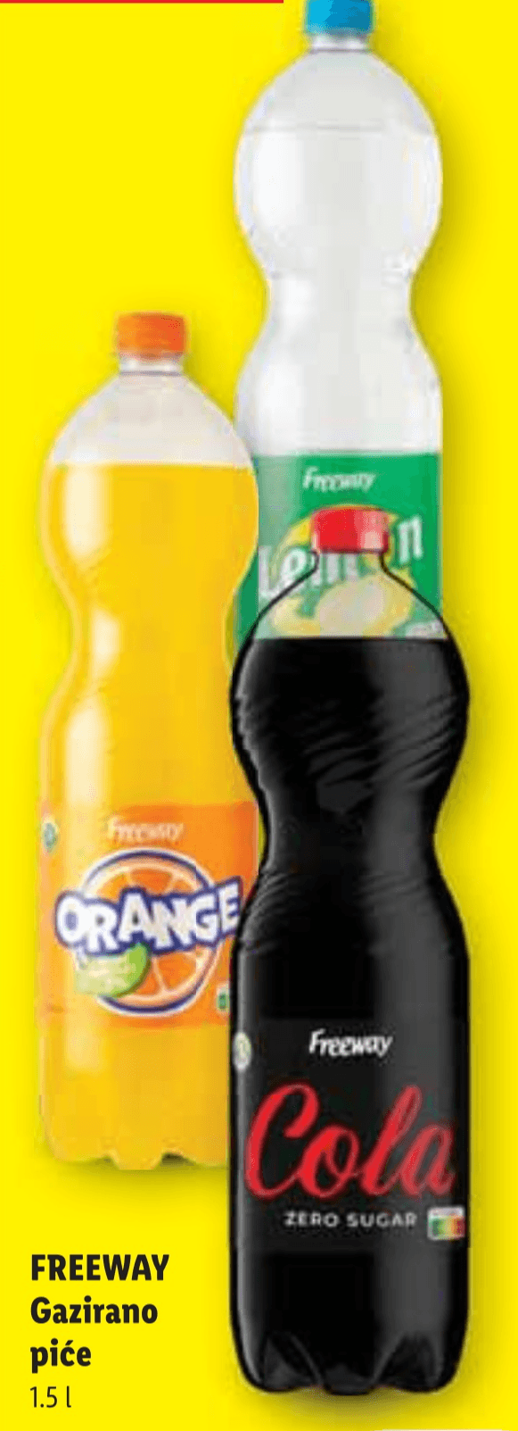 FREEWAY Gazirano piće 1.5 l - Akcija u trgovini Lidl