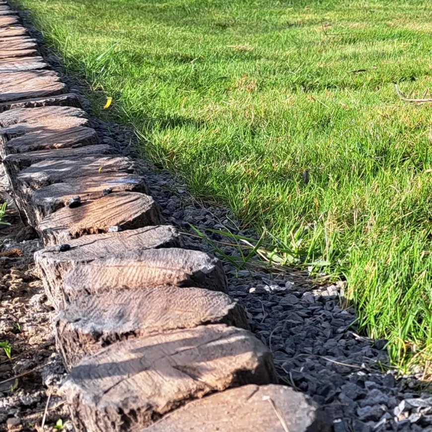 Rubnjak za vrt imitacija drva 36,4x10x8 cm - Akcija u trgovini Merkury