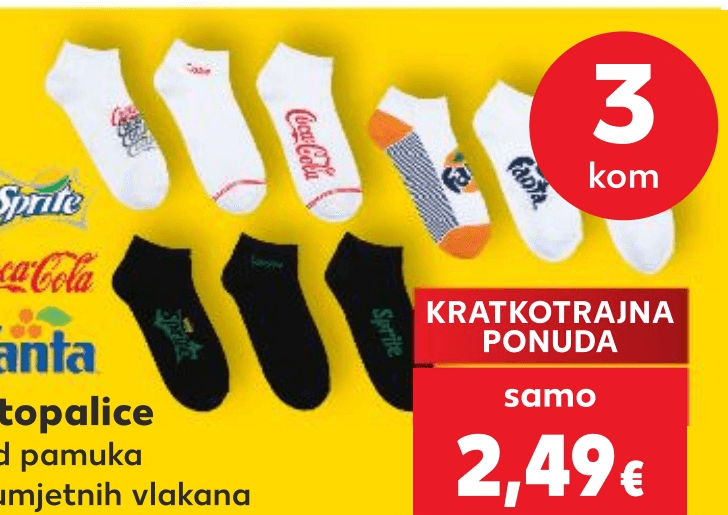 Stopalice 3 kom - Akcija u trgovini Kaufland