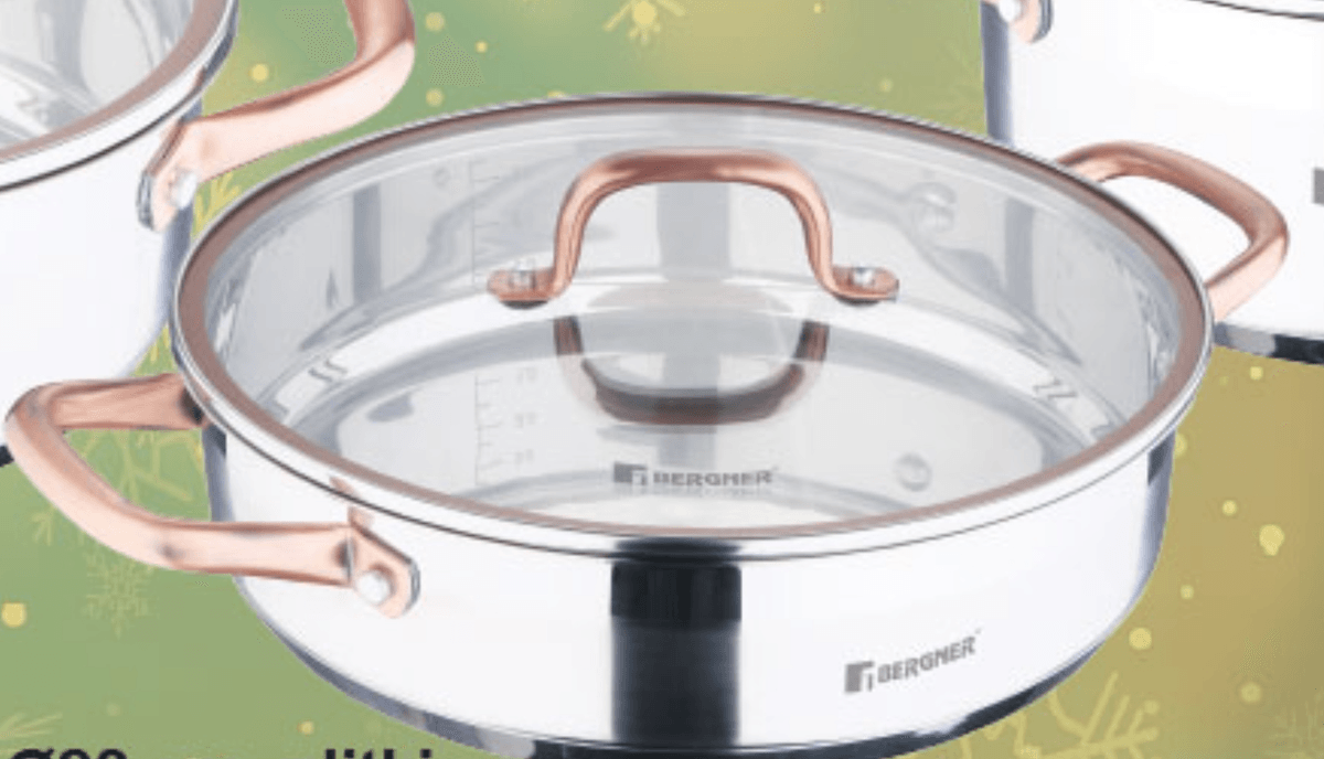 Plitki lonac s poklopcem Bergner - Akcija u trgovini KTC
