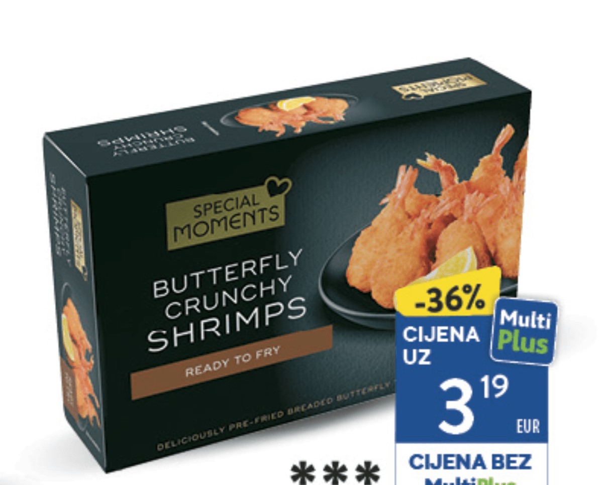 Special Moments Kozice Butterfly 225 g - Akcija u trgovini Konzum