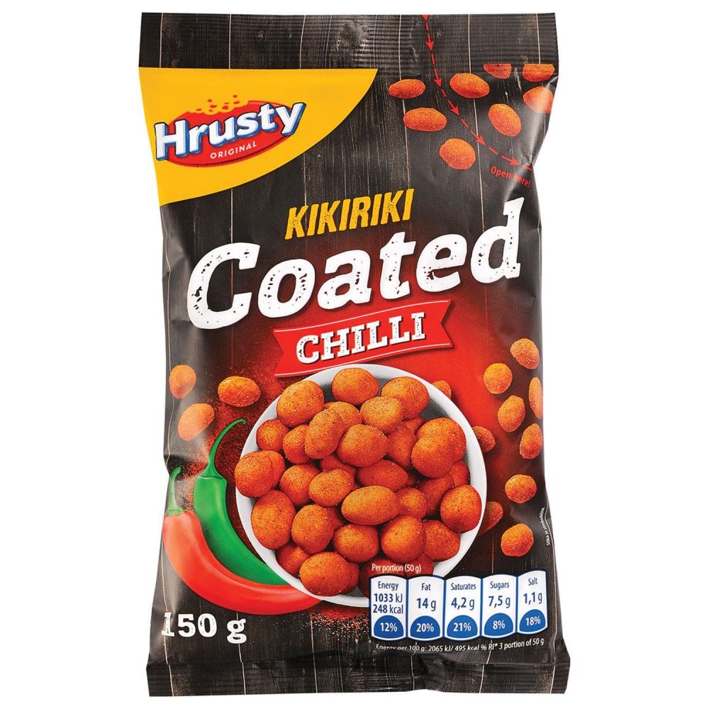 Hrusty Kikiriki Coated Chilli 150g - Akcija u trgovini Konzum