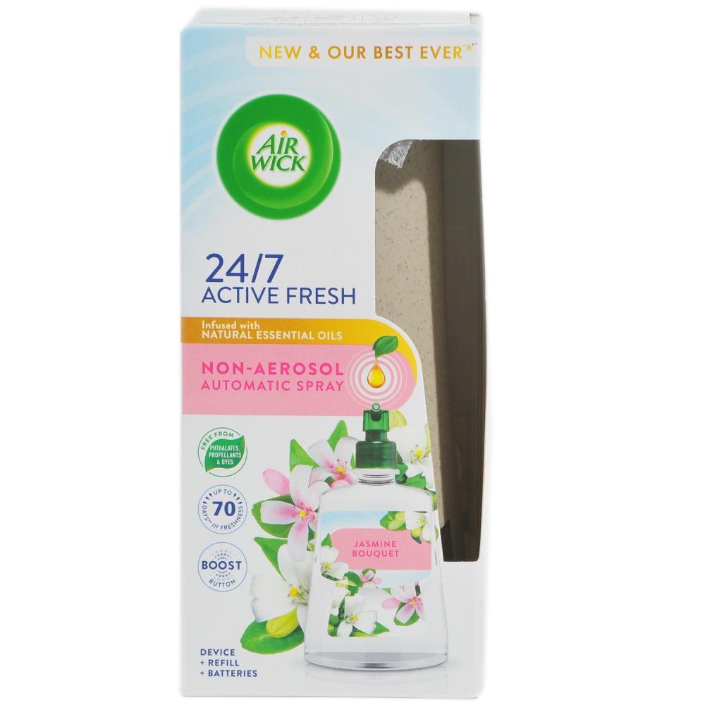 Airwick Active Fresh automatski osvježivač zraka komplet Jasmi-ne Bouquet 1 kom. - Akcija u trgovini Dm
