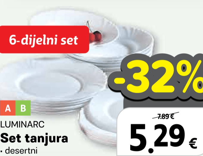 LUMINARC Set tanjura 6-dijelni set - Akcija u trgovini Plodine