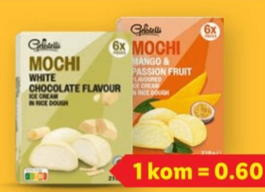 GELATELLI Sladoled mochi 6 x 35 g Akcija u trgovini Lidl