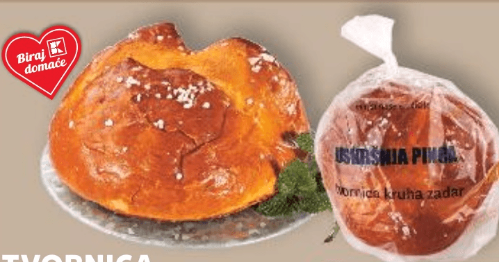 Uskršnja pinca 400 g tvornica kruha zadar - Akcija u trgovini Kaufland