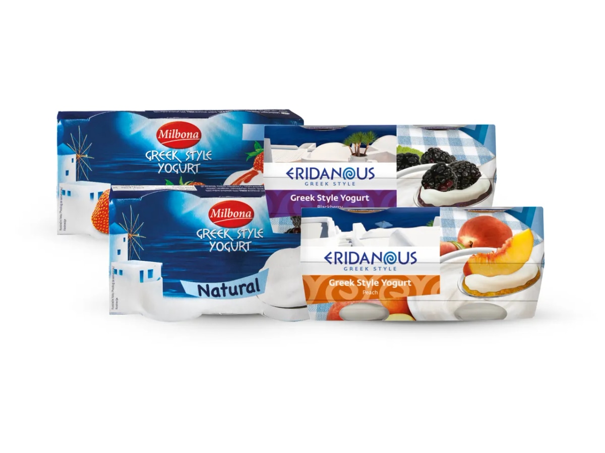 Jogurt grčkog tipa 4 x 125 g Milbona - Akcija u trgovini Lidl