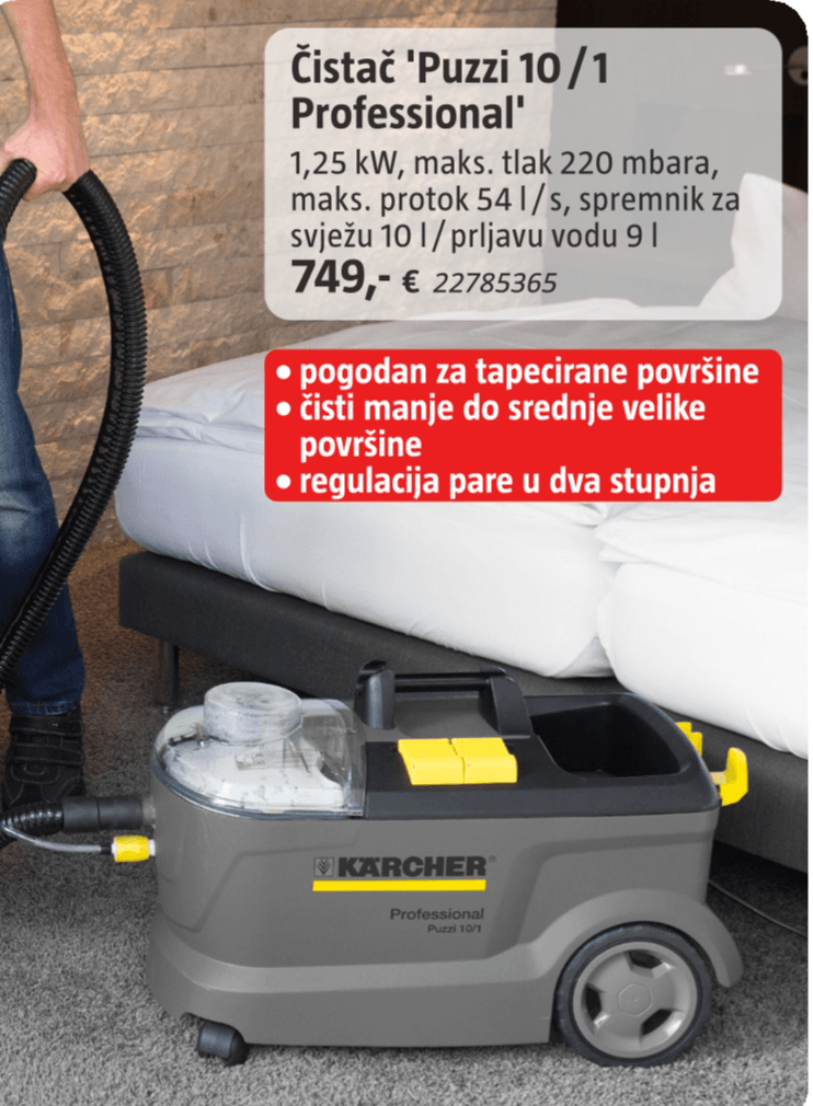 Karcher Čistač 'Puzzi 10/1 Professional' - Akcija u trgovini Bauhaus