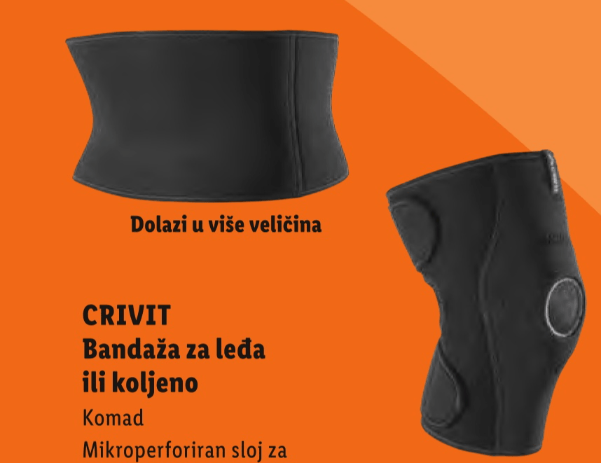 Crivit Bandaža za leđa ili koljeno Komad - Akcija u trgovini Lidl