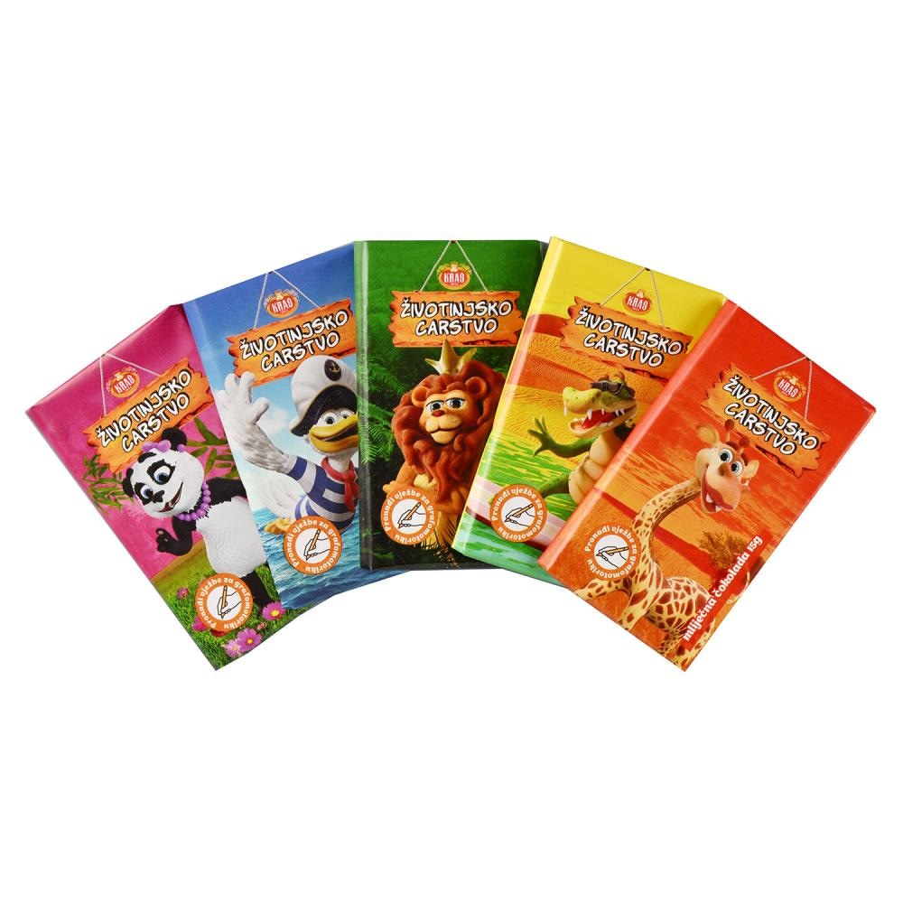 Kraš Životinjsko carstvo Čokolada multipack 5 x 15 g - Akcija u trgovini Ribola
