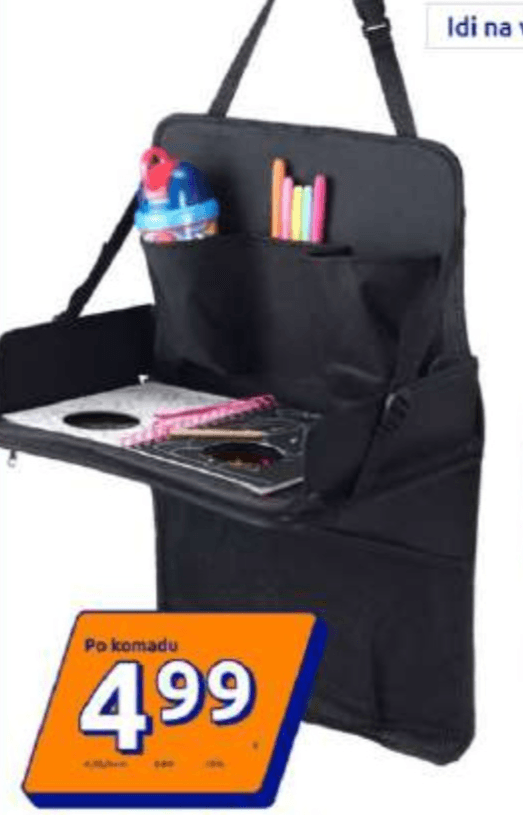 Organizator za automobilsko sjedalo C&C - Akcija u trgovini Action