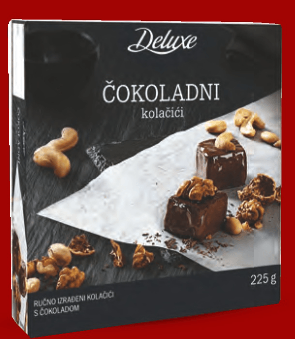 Čokoladni kolačići 225 g Deluxe - Akcija u trgovini Lidl