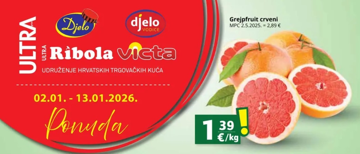 Pregled najboljih ponuda iz Ultra kataloga Akcijska ponuda za razdoblje 02.01. do 13.01.2026