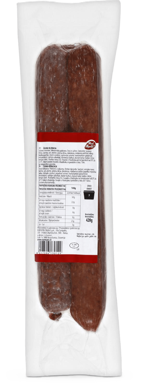 Čajna salama 420 g Meat Apetit! - Akcija u trgovini Eurospin