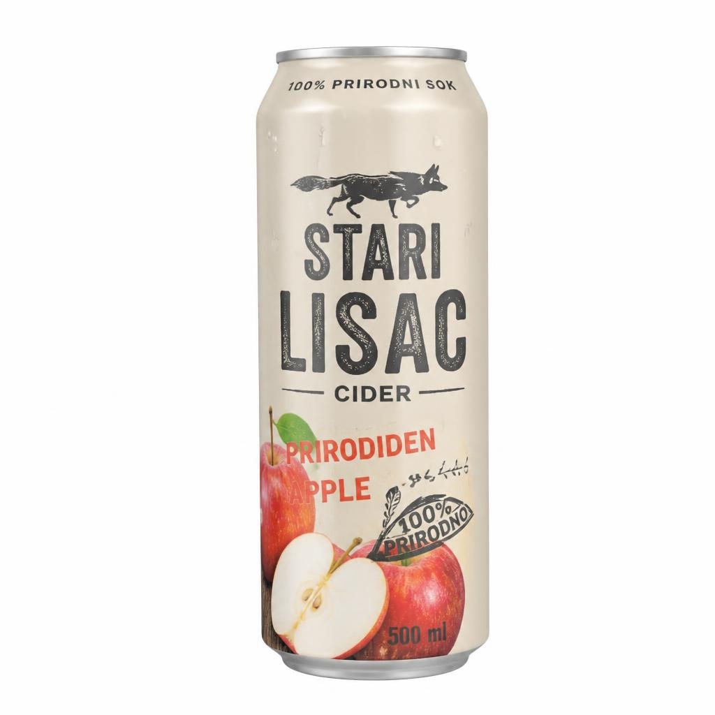 Piće Stari Lisac jabuka (limenka) 500 ml Akcija u trgovini Boso