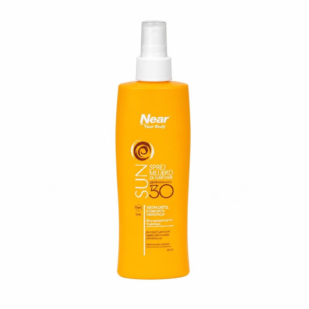 Near sprej/mlijeko za sunčanje SPF30 250 ml - Akcija u trgovini Eurospin