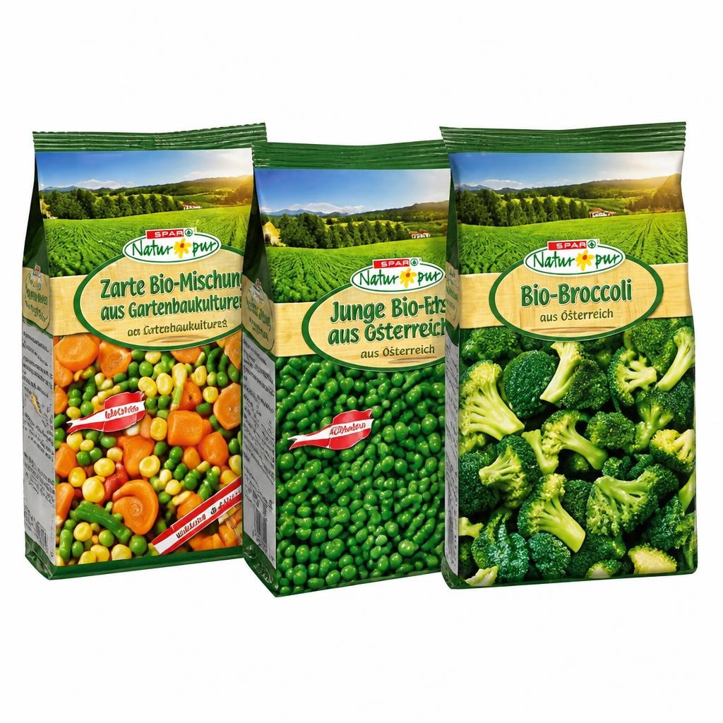 Smrznuto povrće od 300 do 450 g SPAR Natur*pur - Akcija u trgovini Spar