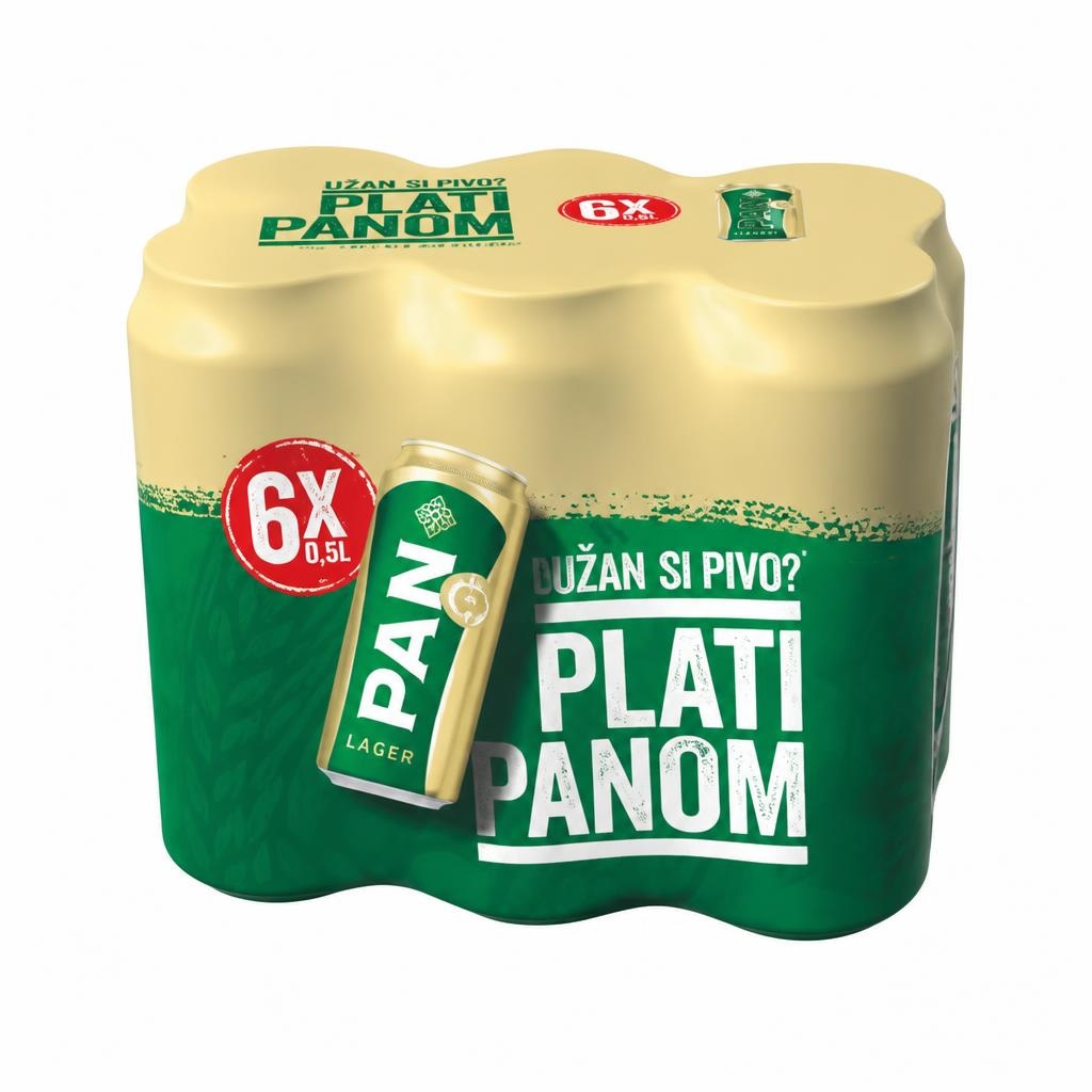 Pan lager 6 x 0,5 l - Akcija u trgovini KTC