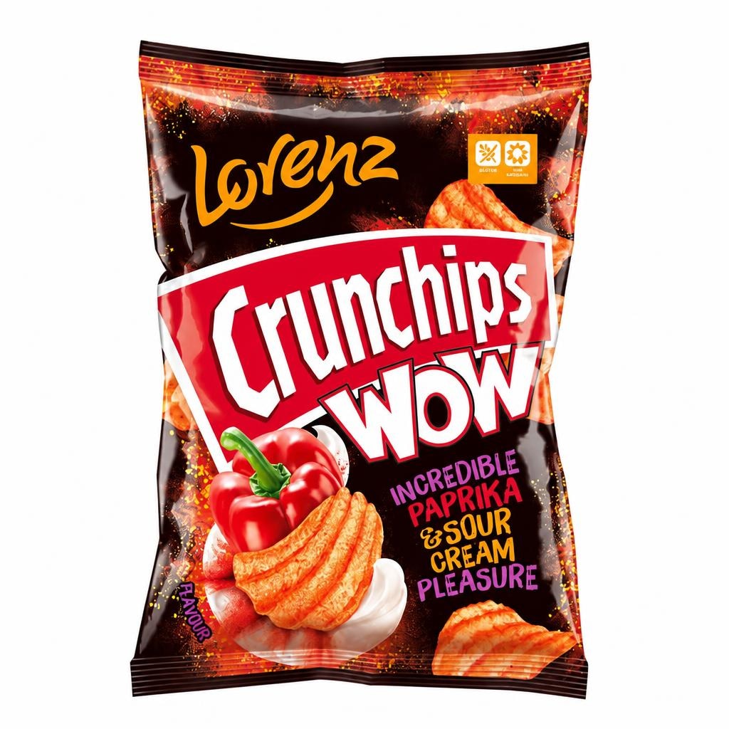 Lorenz Crunchips Wow Paprika Sour Cream 110 g Akcija u trgovini Žabac