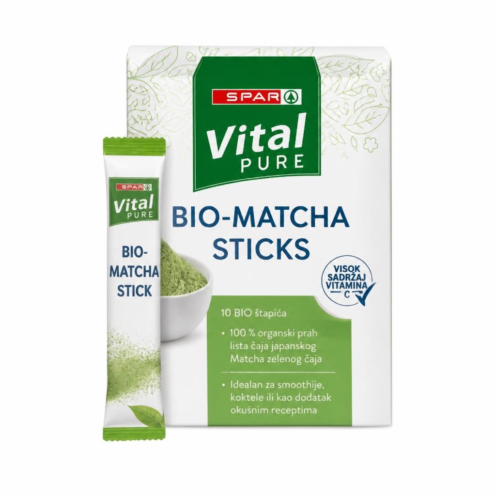 Vital Pure Bio-Matcha Sticks 10/1 Akcija u trgovini Spar