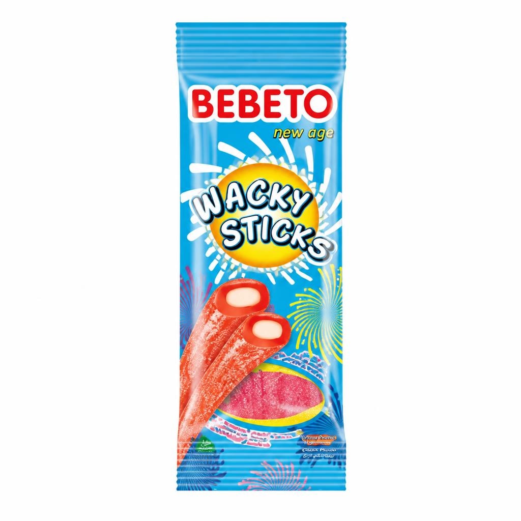 Bomboni Bebeto Wacky sticks 75 g - Akcija u trgovini Boso
