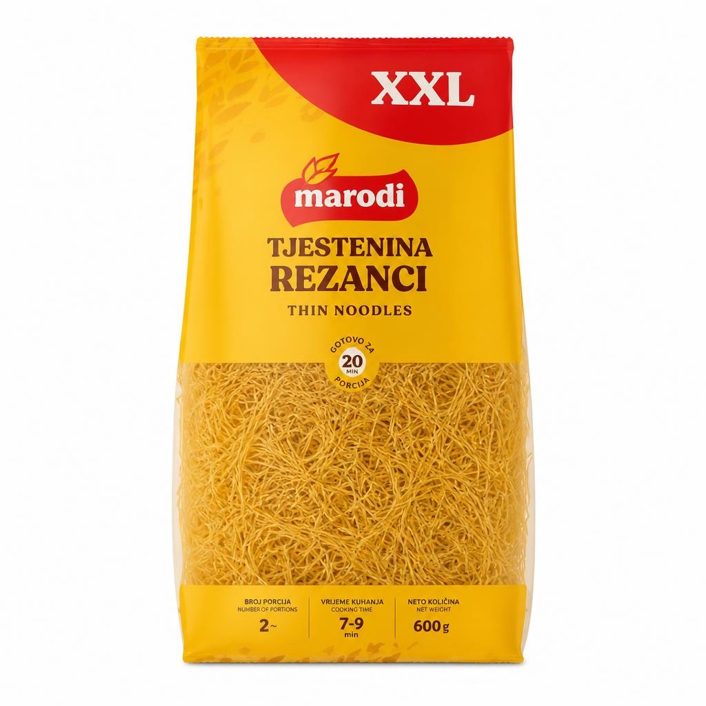 Marodi Tjestenina rezanci 600 g - Akcija u trgovini Plodine