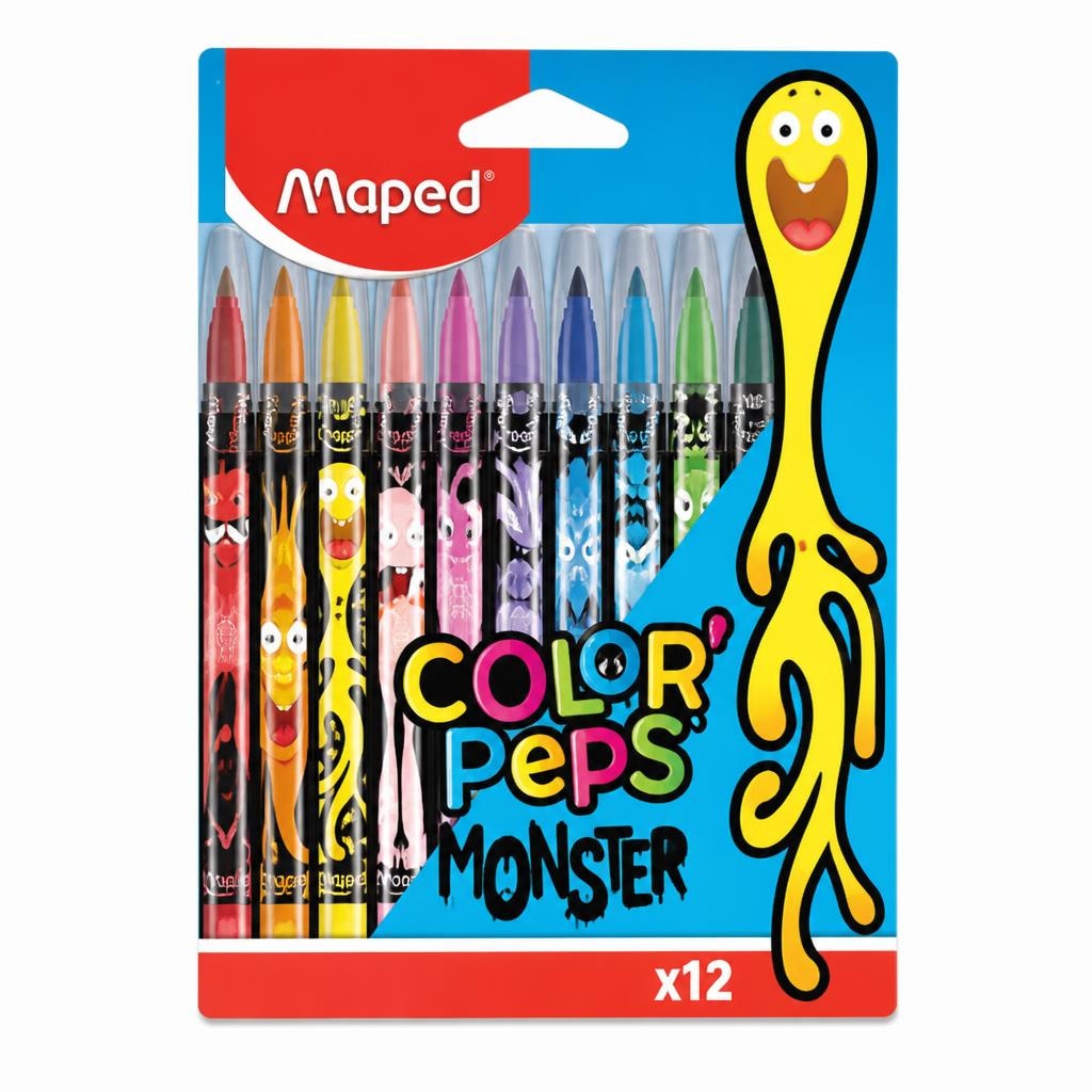 Flomasteri Maped Monster 12/1 1 pakiranje Akcija u trgovini Boso