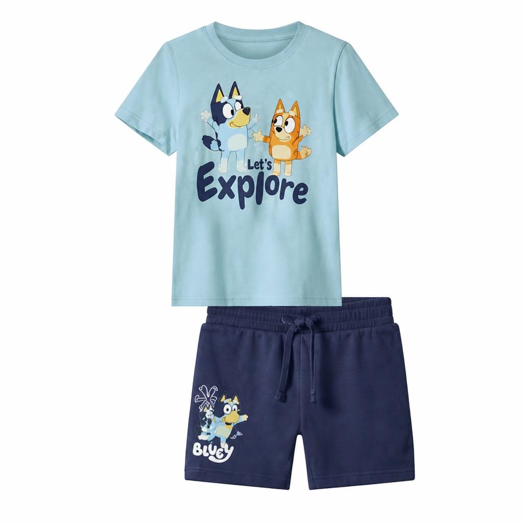 Dječji set odjeće (Bluey) 1x majica i 1x kratke hlače - Akcija u trgovini Lidl