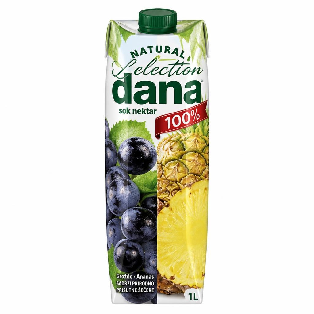 Dana sok nektar ili sok 100% 1 l Akcija u trgovini Plodine