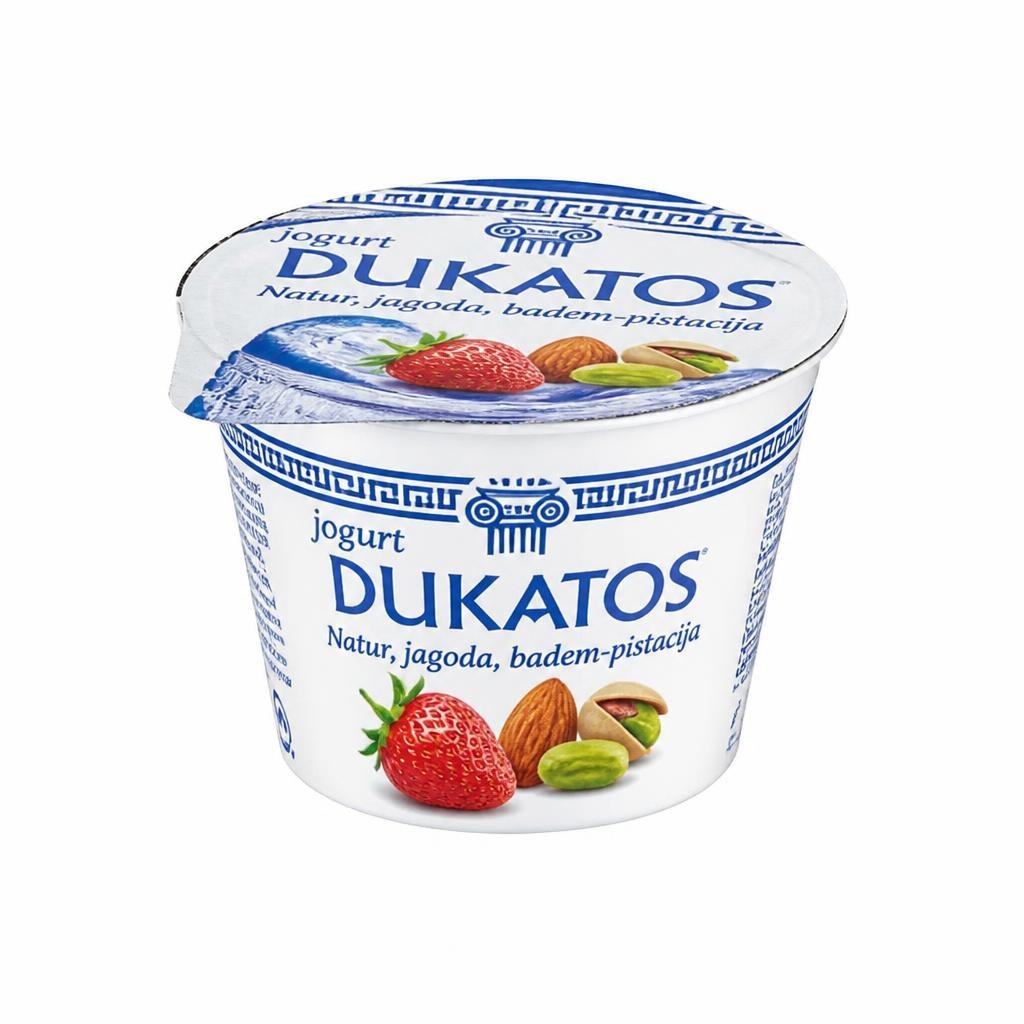 Dukatos Jogurt Natur, jagoda, badem-pistacija 150 g Akcija u trgovini NTL